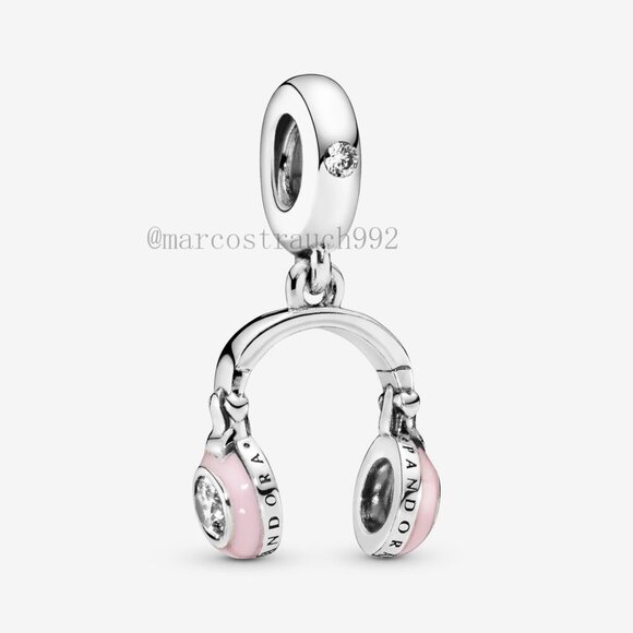 Pandora earphone strap pink Charm - Picture 1 of 4